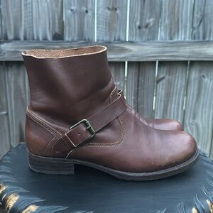 N.D.C. Biker Low R Camarra Slavato Leather Ankle Boot, size 38EU (8 US)